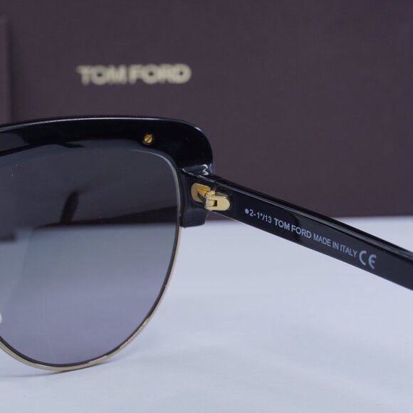 New Tom Ford Liane FT0318 01B Sunglasses - Shiny Black Frame - Lowest price! main image 4